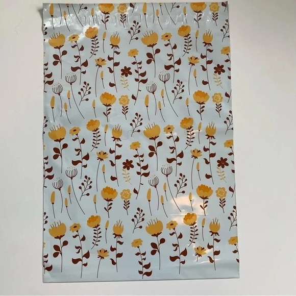 60 poly bag mailers shipping floral thank you variety print self seal 10x13” - Picture 11 of 13
